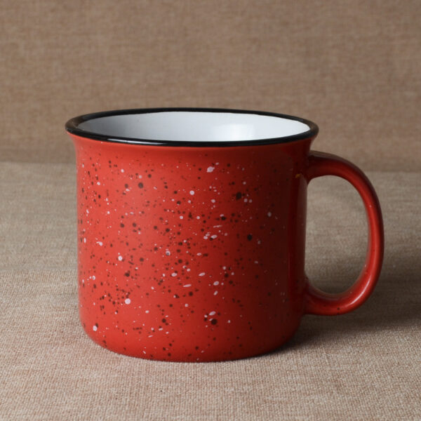 Ceramic Shape Simple Enamel Mug | Stylish Durable Coffee Cup