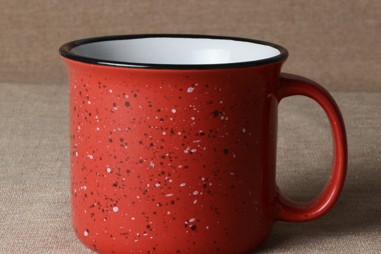 Ceramic Shape Simple Enamel Mug | Stylish Durable Coffee Cup