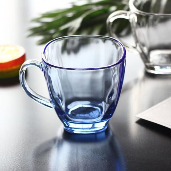 Blue glass cup (1)