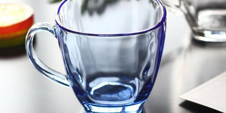 Blue glass cup (1)
