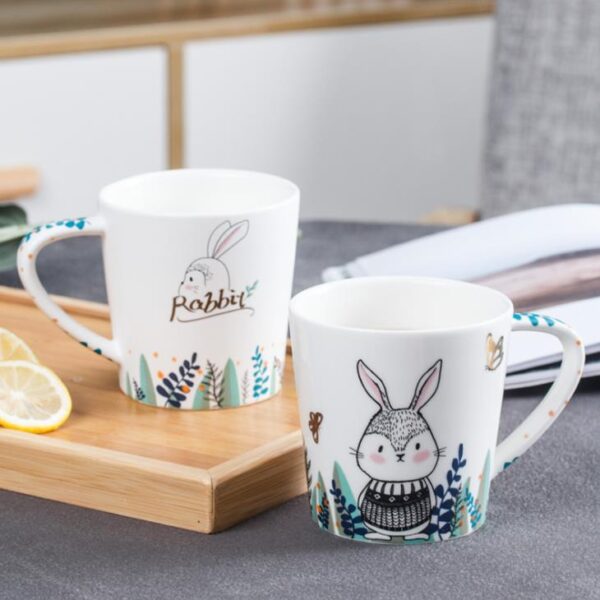Cartoon Rabbit Mug | Cute Ceramic Coffee Cup for Daily Use & Gifts