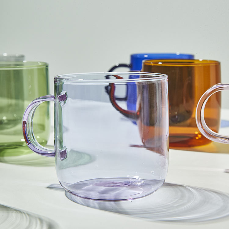 amber minimalist coffee glass mug wholesale