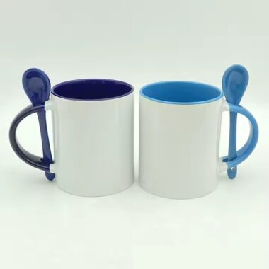 Personalized sublimation mugs with custom designs for heat transfer