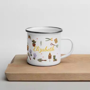 Factory direct outdoor enamel camping mug for campfire and branding use