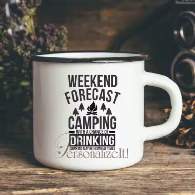 Eco-friendly camping enamel mug for outdoor and travel use