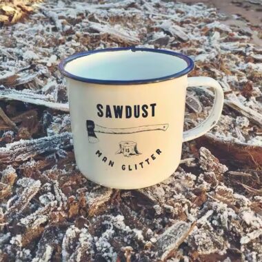 Eco-friendly camping enamel mug for outdoor and travel use
