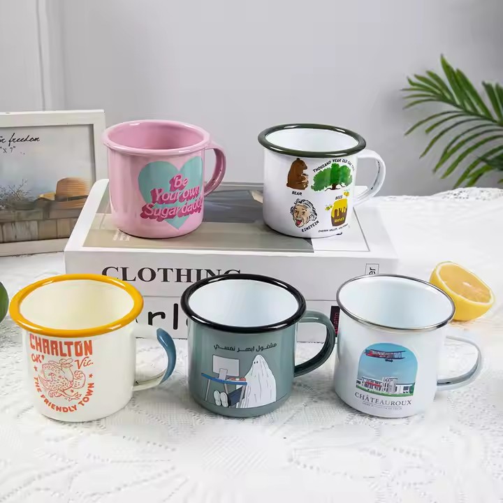 Best-selling enamel camping mug ideal for outdoor and camping use