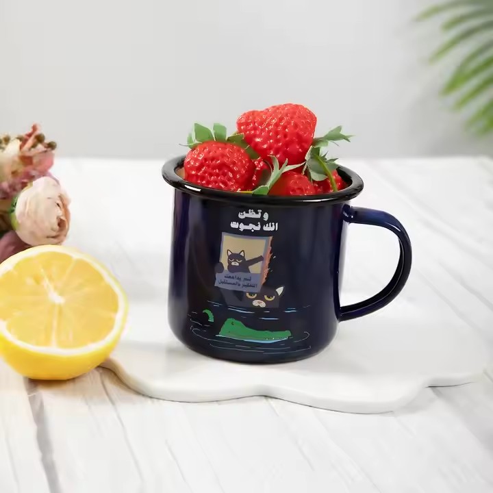 Best-selling enamel camping mug ideal for outdoor and camping use