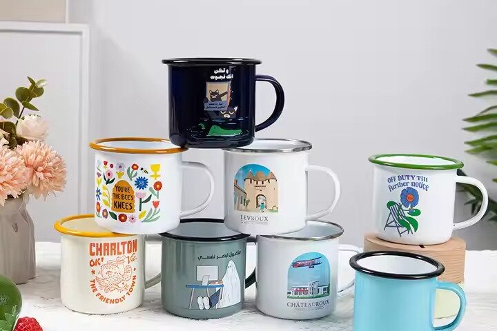Best-selling enamel camping mug ideal for outdoor and camping use