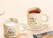 Cute cartoon animal ceramic coffee mug for birthday gift