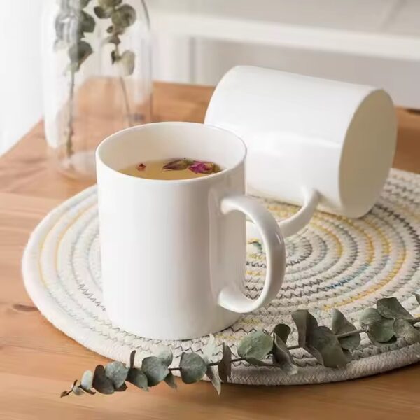 Custom logo ceramic sublimation coffee mug for heat transfer printing