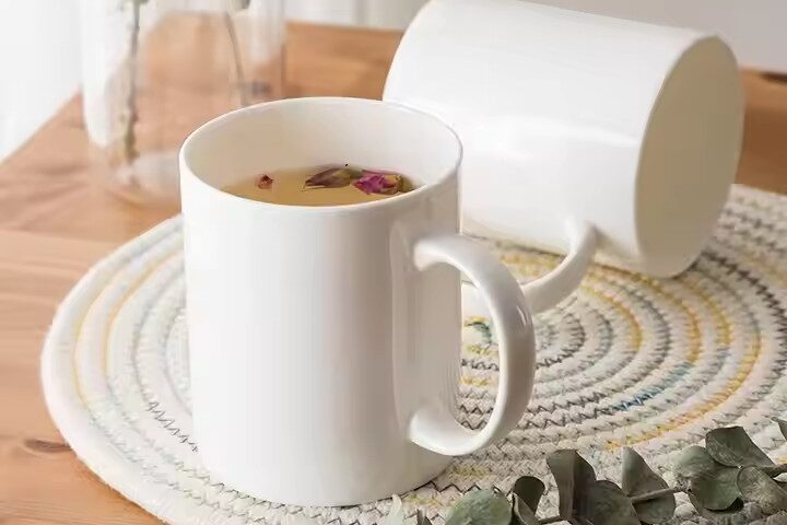 Custom logo ceramic sublimation coffee mug for heat transfer printing