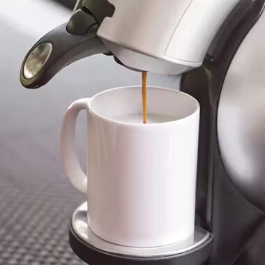 Custom logo ceramic sublimation coffee mug for heat transfer printing