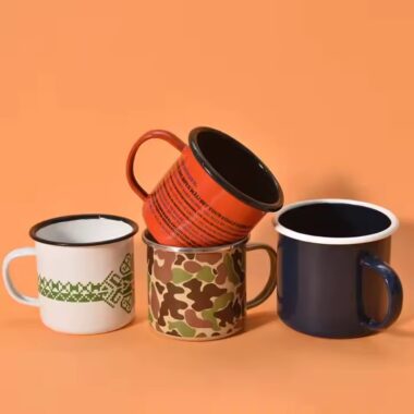 Stylish custom enamel mug for wholesale and daily drinkware