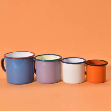 Stylish custom enamel mug for wholesale and daily drinkware