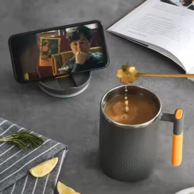 Double wall insulated stainless steel mug for hot and cold beverages