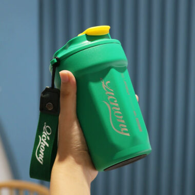 stylish insulated travel mug with custom design