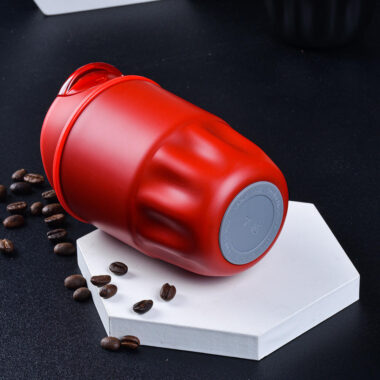 stylish stainless steel insulated travel mug with logo