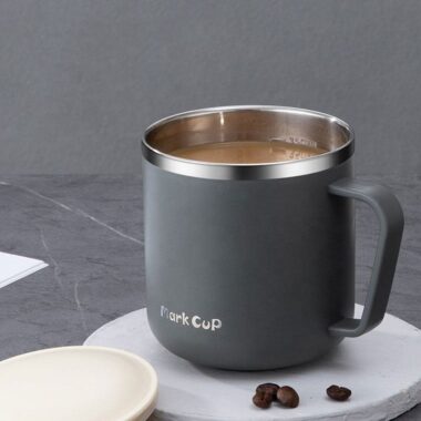 portable stainless steel double wall travel mug