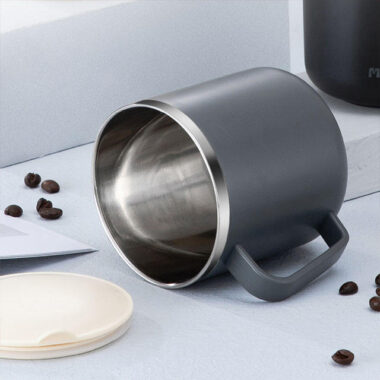 portable stainless steel double wall travel mug