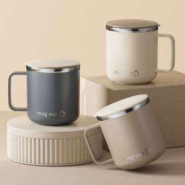 portable stainless steel double wall travel mug