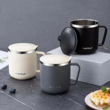 portable stainless steel double wall travel mug