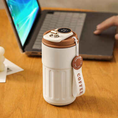 450ml LED smart travel mug with temperature display