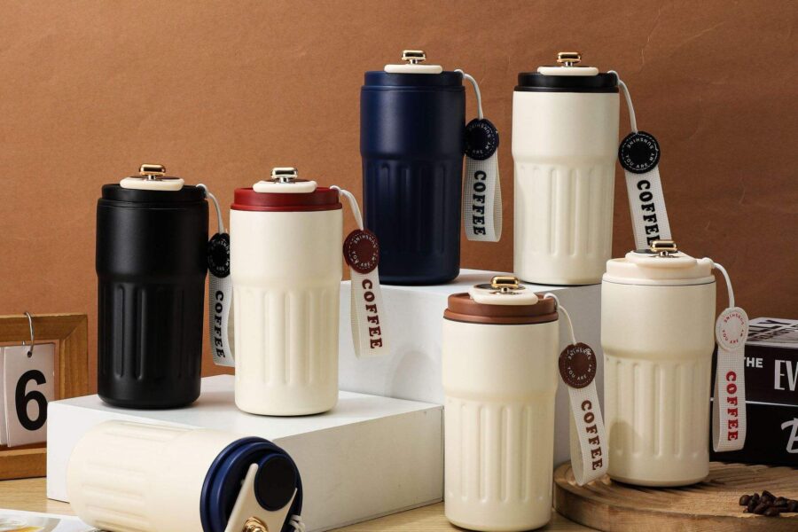 450ml LED smart travel mug with temperature display