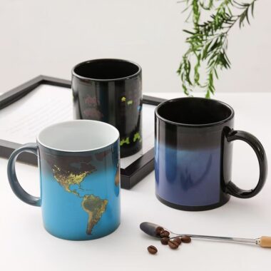 ceramic DIY color changing mugs bulk