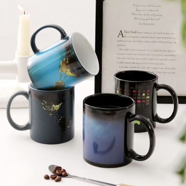 ceramic DIY color changing mugs bulk