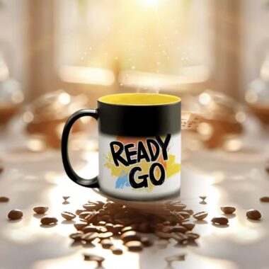 ceramic DIY color changing mugs bulk
