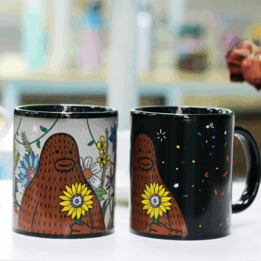 creative ceramic color changing mugs manufacturer