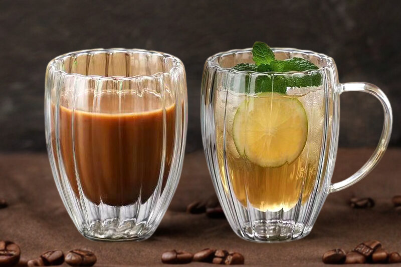 borosilicate double wall coffee glass mug manufacturer