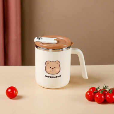 cute stainless steel coffee mug with lid supplier