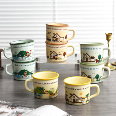cute vintage ceramic coffee mugs wholesale