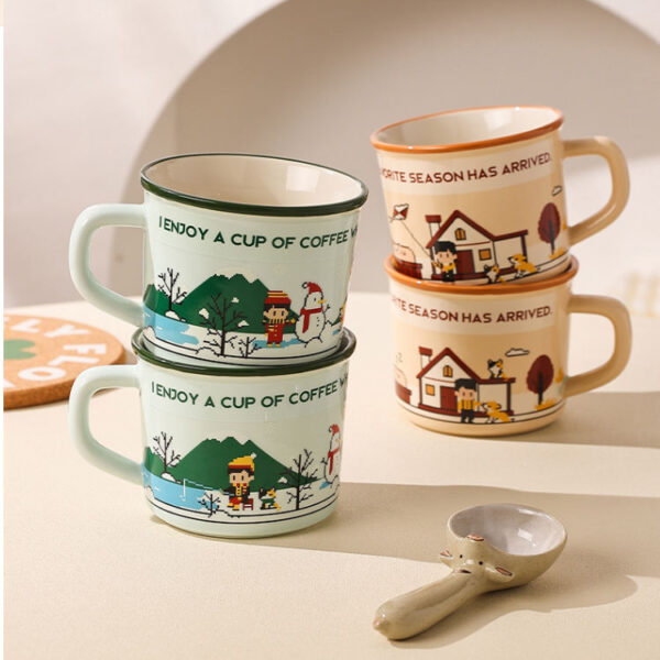 cute vintage ceramic coffee mugs wholesale