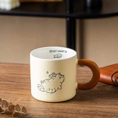 hand painted ceramic cat mugs manufacturer