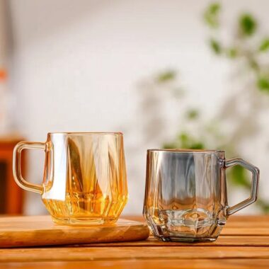 heat resistant coffee milk glass mug factory