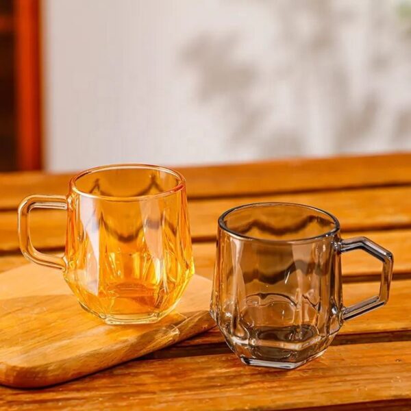 heat resistant coffee milk glass mug factory