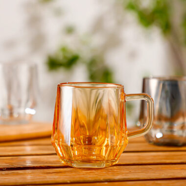 heat resistant coffee milk glass mug factory