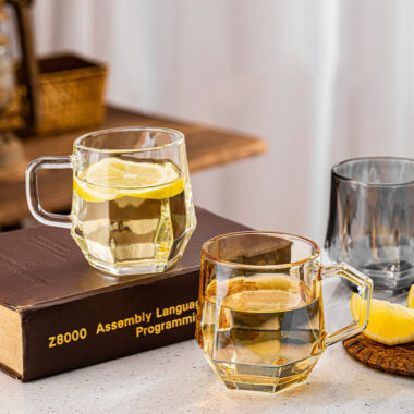 heat resistant coffee milk glass mug factory