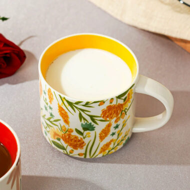 floral glaze large ceramic mugs bulk