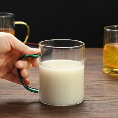 large capacity minimalist glass mug factory