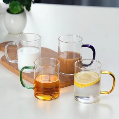 large capacity minimalist glass mug factory