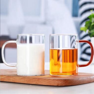 large capacity minimalist glass mug factory