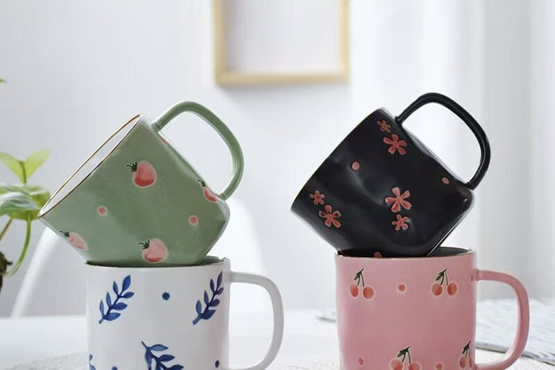 vintage rustic ceramic coffee mugs wholesale