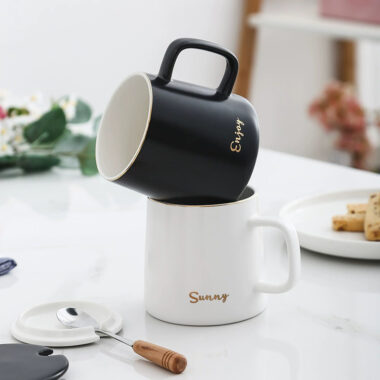 office breakfast ceramic coffee mugs bulk